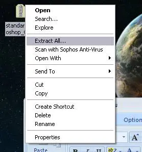 windows right click extract all